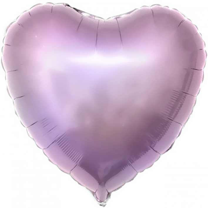 Фольгированное Сердце, Сиреневый (46 см)